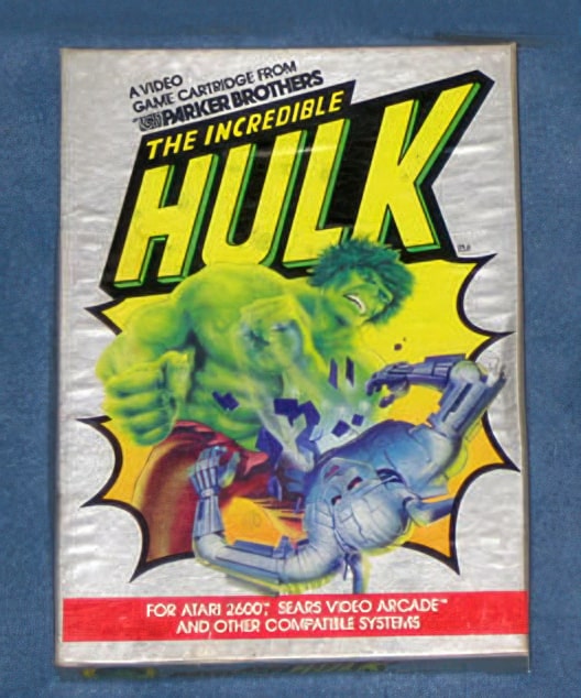 Предположительный кадр с коробкой The Incredible Hulk Atari 2600 с eBay 