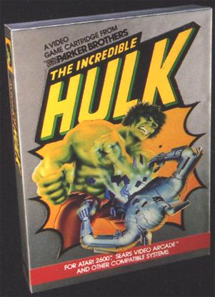 Первый бокс-арт The Incredible Hulk Atari 2600