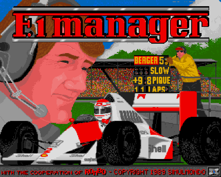 Скриншот Formula 1 Manager, титульный экран
