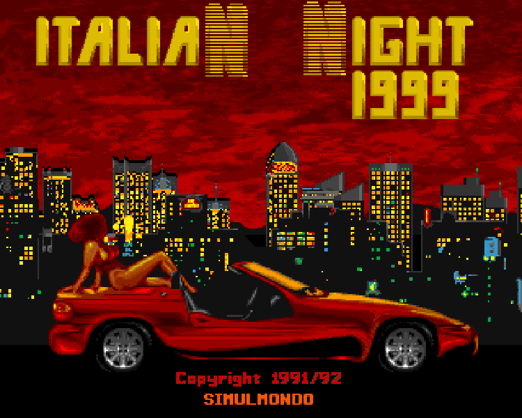 Скриншот Italian Night 1999, титульный экран