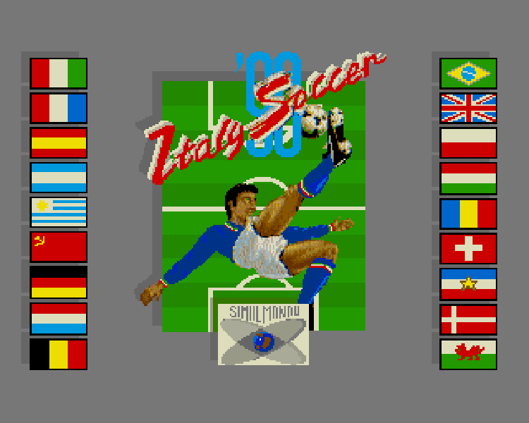 Скриншот Italy '90 Soccer, титульный экран