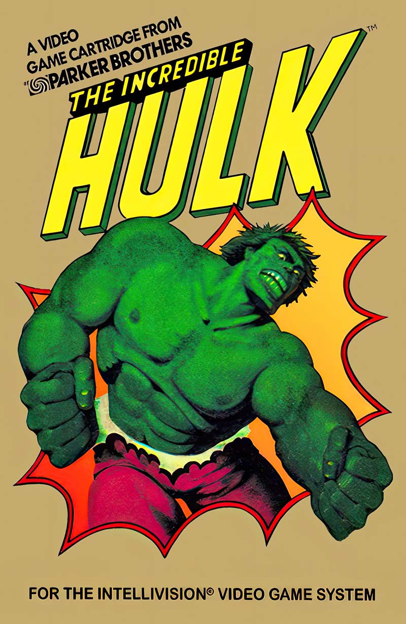 The Incredible Hulk Intellivision cover