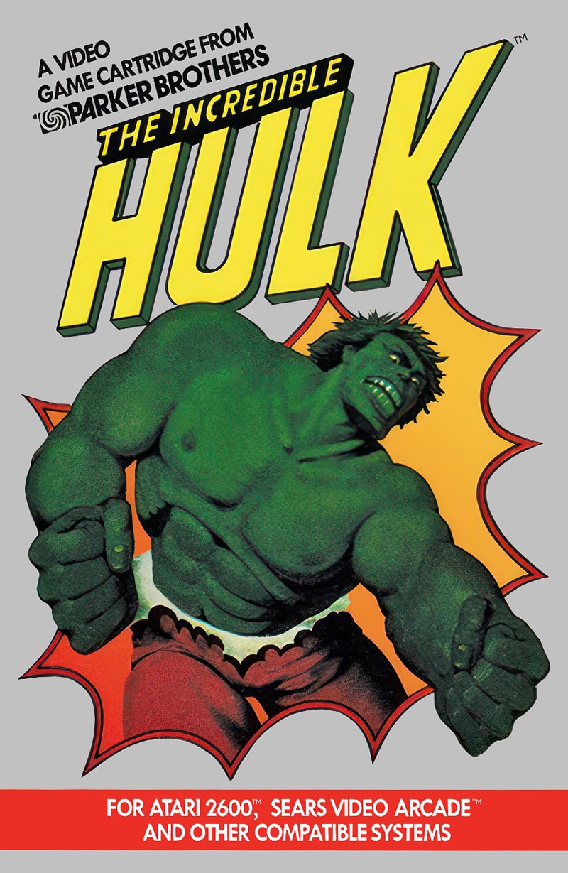 The Incredible Hulk Atari 2600 cover